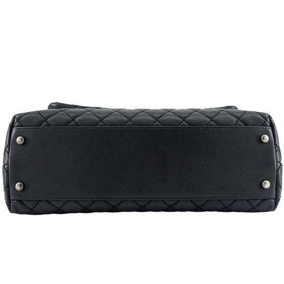 CHANEL Coco Top Handle Medium Caviar Leather Bag - Picture 5 of 10